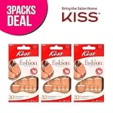 2-Pack! Kiss Fashion 30 Toe Nails in 15 Sizes (TN02)