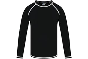 SEMOIS Boys' Rash Guard Long Sleeve UPF 50 Sun Shirts for Toddler Kids Rashguard Water Swimming