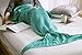 Rongbenyuan Mermaid Tail Blanket Crochet and Mermaid Blanket for Adult,Summer Super Soft Sleeping Bags, 71
