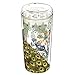 Cypress Home Proud Peacock Double Wall Glass Travel Coffee Cup with Lid