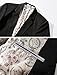 DAVID.ANN Men's Slim Fit Suits Casual One Button Flap Pockets Solid Blazer Jacket,Black,Medium