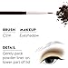 Crown PRO - 5 Piece Eyeshadow Set -Shadow, Crease, Blending, Detail Crease, and Liner Brushes