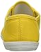 AimTrend Womens Canvas Lace Up Sneakers Bright Yellow-7
