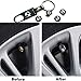Toolacc Set of 4 - Wheel Center Caps Emblem Fit for BM W, 68mm Rim Center Hub Caps for BM W 1 3 5 6 7 X Z Series + Set of 4 Tire Valve Covers for BM W All Models(Black and White)