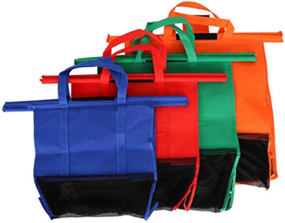 Gorei 4Pcs Reusable Shopping Cart Bags and Grocery Organizer Designed