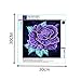 DIY 5D Diamond Painting by Number Kits, Diamond Embroidery Cross Stitch Kit Purple Rose 5D Diamond Rhinestone Painting Crystals Cross Stitch Picture Arts Home Decor Nearzstorn (Purple Rose, 30x30cm)