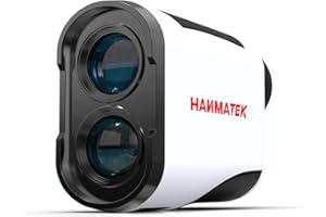 HANMATEK GR1200 Golf Rangefinder with Slope, Flag Lock & Vibration, 6.5X Magnification, 1200 Yards Range, Rechargeable Batter
