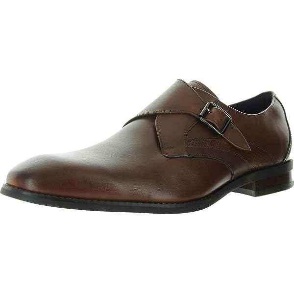 Stacy Adams Men's Calleo Laser Cut Leather Monk Strap Shoes - View #5