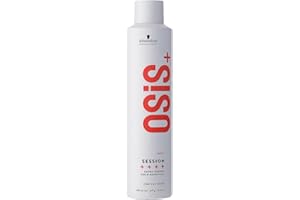 Schwarzkopf OSiS+ Session Extra Strong Hold Hairspray | Long Lasting Hold, Windproof Hold | Easy To Brush Without Flaking | H
