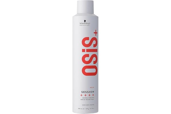 Schwarzkopf OSiS+ Session Extra Strong Hold Hairspray | Long Lasting Hold, Windproof Hold | Easy To Brush Without Flaking | H