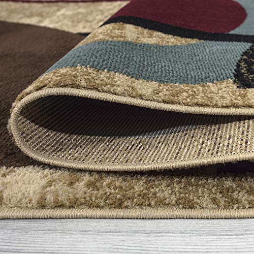 Ottomanson Jute Back Royal Collection Low Pile Rug, 5 ft 3 in x 7 ft