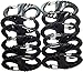 LeBeila 8 Shape Carabiner 12 Small Tactical Carabiners Clips Mini SF Spring Backpack Clasps Wiregate EDC Keychain Snap On Clip Hook Buckle for Camping Climbing Hiking Survival Gear (Black, 12PCS)