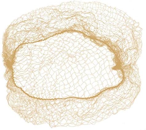 POPULAR LIFE Slim-net Durable & Invisible Hair Nets | Unisex, Invisible Elastic Edge Mesh 50 Cm. 0.6 Ounces - Blonde, Pack of 20