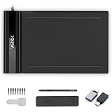 VEIKK S640 Graphics Drawing Tablet 6x4 Inch Ultra-thin Portable OSU Tablet with 8192 Levels Battery-free pen (For Drawing, On