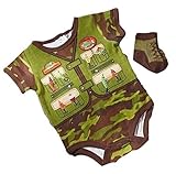 Boys Creeper Bodysuit with Socks Set Fisherman (3 Months)