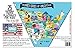 USA Map Memory Game and Activity Paper Placemats - Learn the States and Capitals on 25 Fun Double-sided Worksheets
