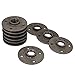 KINGSO 10 Pack 3/4'' Black Malleable Iron Floor Flange Pipe Fittings, Perfect for Industrial Pipe Furniture and DIY Decor (3/4“) (3/4'' Flange)