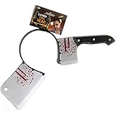 Sweenaly Knife Headband Cleaver Headband Horror Props Funny accessory Halloween Cosplay(Kitchen Knife)