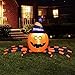 Joiedomi Halloween 7 FT Long Inflatable Pumpkin Spider with Build-in LEDs Blow Up Inflatables for Halloween Party Indoor, Outdoor, Yard, Garden, Lawn Decorations