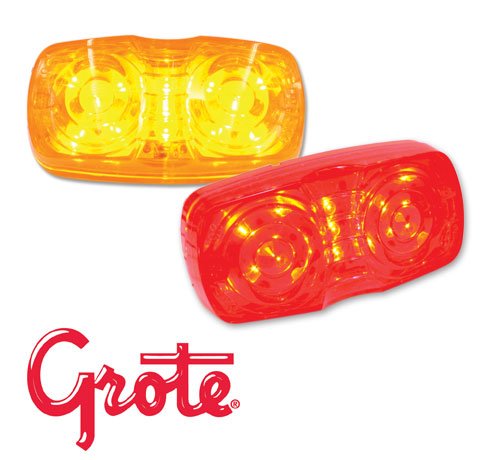 Grote Square Corner, Hi Count(TM) 13-Diode, LED Lamp, Yellow (G4603)