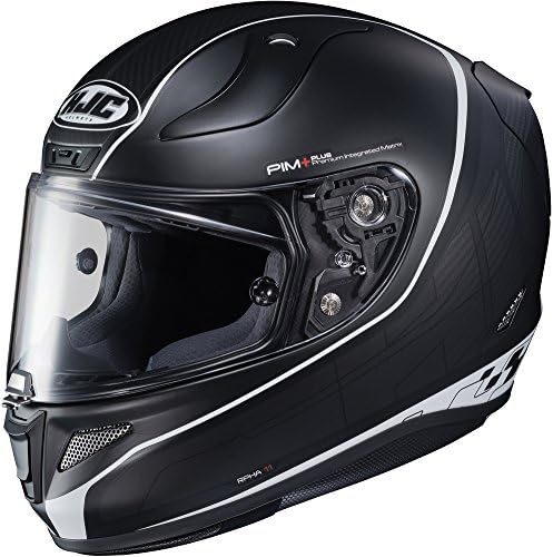 HJC RPHA-11 Pro Riberte - Full-Face Street Motorcycle Helmet - Black/Silver SF - Medium