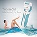 Electric Callus Remover - Foot File Callus Shaver Pedicure Foot File with Diamond Crystals Cordless Foot File 2 Callus Remover Head &1 Shaver Head Included Scraper