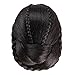 Hemlock Women Girl Round Fashion Wig Hair Braided Wig (Black)
