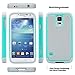 ULAK Galaxy S5 Case, S5 Phone Case Knox Armor Slim Shockproof Hybrid Silicone Rugged Rubber Hard PC Shell Protective Grip Cover for Samsung Galaxy S5 S V I9600 Mint Green/Gray