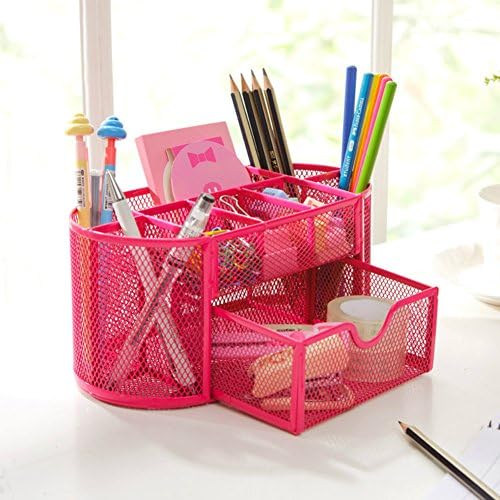 Office Supplies Workspace Organizers Storage Desk Supplies Holders Dispensers Pencil Holders (Pink)