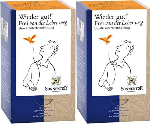Sonnentor Liberate Your Liver Tea 1.5 g (Pack of 2, Total of 36 Double Chamber Bags)