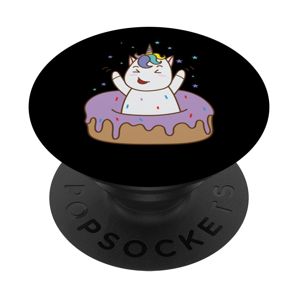 Fantasy Horse Unicorn in Donut PopSockets Swappable PopGrip