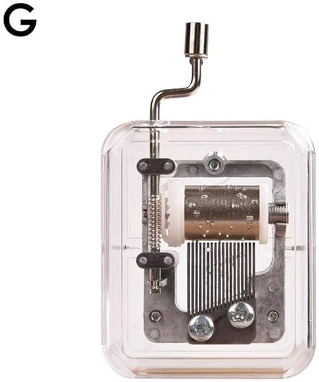 Amazon Co Jp オルゴール ミニオルゴールの音楽のクリスマスギフトメリークリスマスa品種のためのハンドクランキング音楽ムーブメント透明なdiyオルゴール 手品 Color Castle In The Sky ホーム キッチン