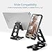 Adjustable Cell Phone Stand, iKsee Smartphone Tablet Stand, Dual Foldable Phone Holder, Cradle for iPhone 12 11 Pro XS Max 8 X 7 6 6s Plus 5 5s 5c Tablet E-Reader(4-13