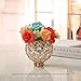 VINCIGANT Gold Decorative Candle Lantern/Tealight Candle Holders Bling Decorated Candy Bowls Dinning Room Office Table Centerpieces