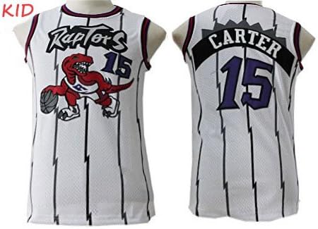 Kids/Youth Carter #15 White Hardwood Classic Vince Basketball Jersey Size (9-10)