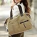 BMC Womens Textured Canvas Multi Pocket Shoulder Tote Fashion Handbag