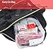 2pcs TSA Approved Toiletry Bag,Travel Carry On Airport Airline Compliant Bag, Liquids Rules Kit 3-1-1 Clear Cosmetic Bag for Men and Women