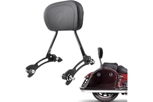 TrichTu Mount Rear Sissy Bar Detachable Passenger Backrest Pad w/Quick Release Spool Mounting Kit Fits for Indian Roadmaster 