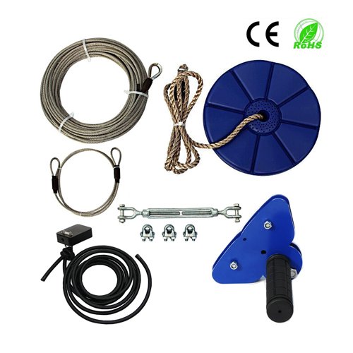 Best Family Backyard Toys 95 Foot Zip Line Kit With Brake And Seat