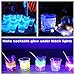 LED Coaster,Light Up Coasters, 40 Pack White Sticker Coaster Discs Lights - Wine Liquor Bottle Clear Glass Cup Coaster,Halloween Party, Wedding, Bar, Party Decoration
