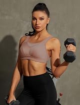 WingsLove Women's High Impact Sports Bra Full Coverage Wirefree Run view 4