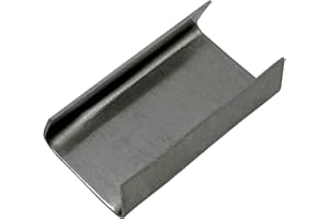NVOYAJUAN Open (Snap-On) Seals for 1/2" Width Steel Strapping Metal Clips for Packaging Banding Strong and Safe(100pcs)