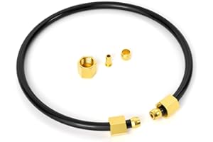 GASHER 10Pcs 15Inch Air Compressor Unloader Tube Kit, Contains 1/4" Sleeve Ferrules,Compression Insert and Compression Nut