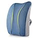 Jiaao Large Memory Foam Lumbar Support Pillow - Orthopedic Design for Relieves Lower Back Pain, Back Cushion for Office Chairs & Car, Breathable Cover, Adjustable Strap