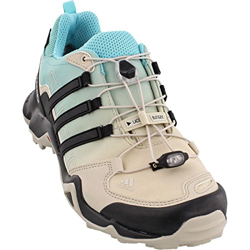Adidas Women's Outdoor Terrex Swift R GTX Clear Brown / Black / Easy Mint Hiking Shoes - 11 B(M) US
