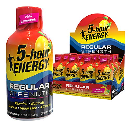 5 Hour Energy Shot Pink Lemonade- 12 Pack Of 2 Ounce Bottles (647929692154)
