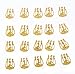 Lefox 20pcs 3d Hollow Nail Art Gold Silver Alloy Decoration Jewelry Glitter Rhinestone #33