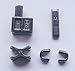 2 Sets Gun Metal #5 Metal Zipper Head Sliders Retainer Insertion Pin Repair Kit