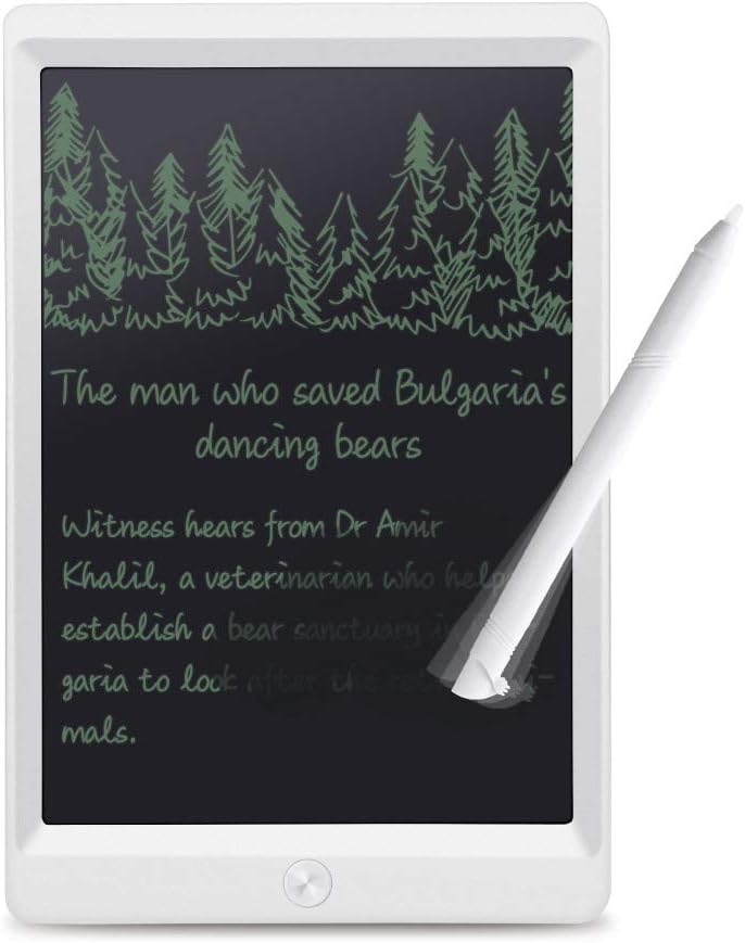 Green Board SP 10" LCD Tablet with Partial Erase Function and New Formula, Drawing and Studying eWriter, Paper Replacement (White)