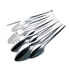 Brightown 45 Pieces Silverware Flatware Cutlery Set, Stainless Steel Tableware Silverware Service for 8 Dishwasher Safe Full Set Flatware Durable